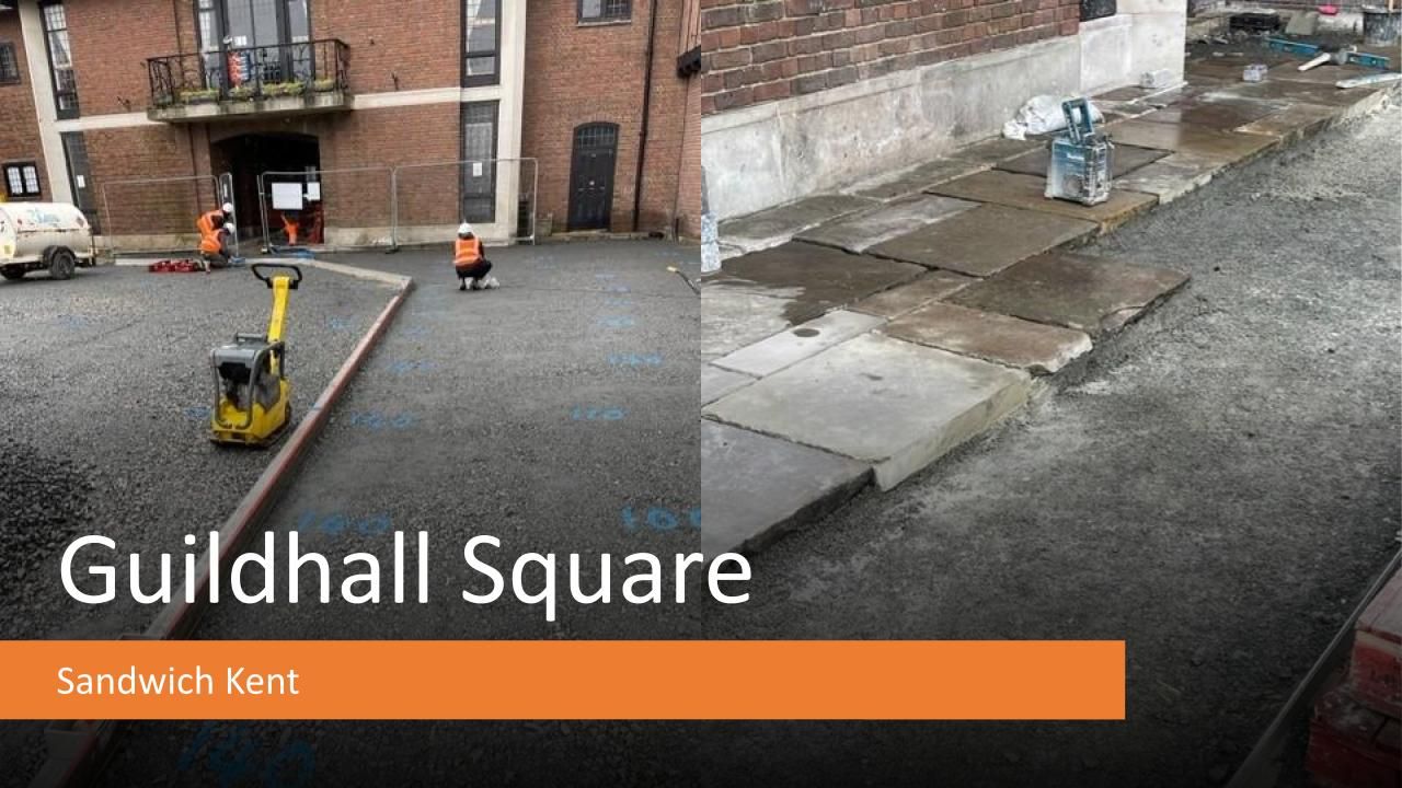 Rejuvenation of Guildhall Square, Sandwich — DTG site photograph