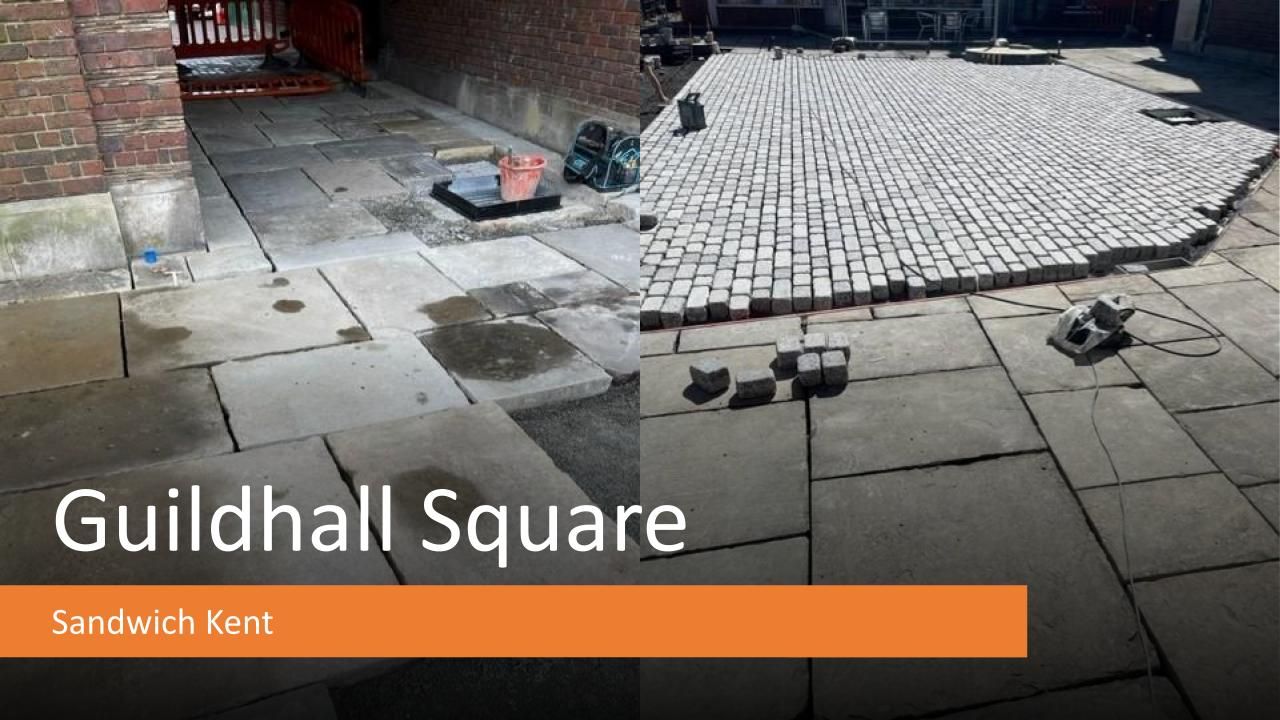 Rejuvenation of Guildhall Square, Sandwich — DTG site photograph